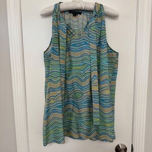 Lafayette 148 Sleeveless Silk Blouse, Large